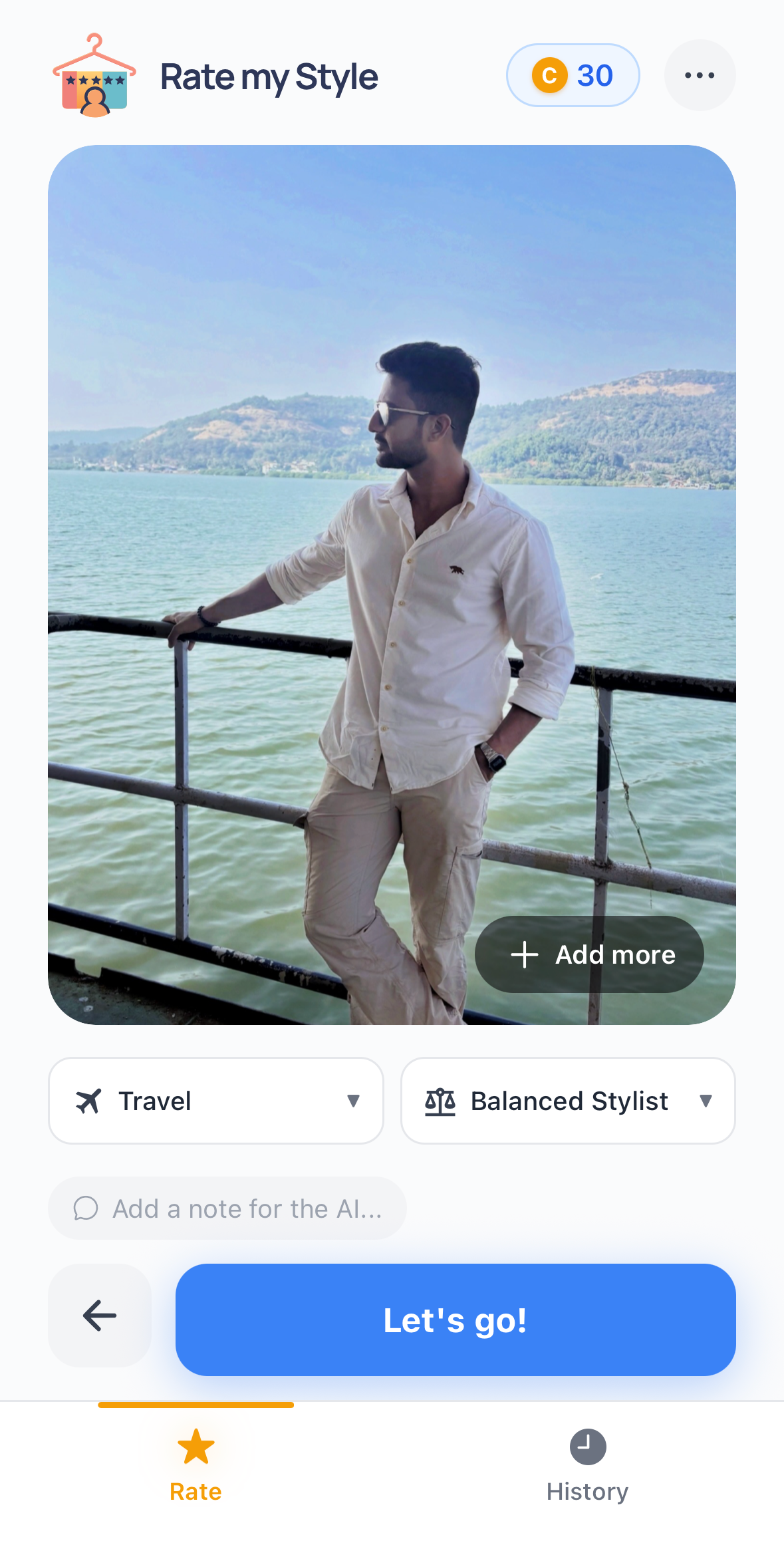 Preview and context selection flow